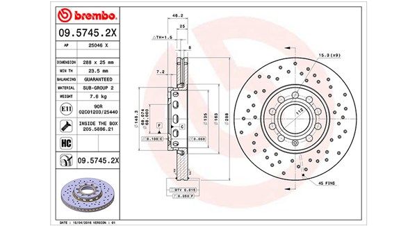 MAGNETI MARELLI Тормозной диск 360406001302